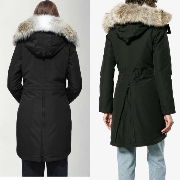 🔥Host Pick‼️Canada Goose Fur-Trim Hooded Black S - Picture 5 of 12